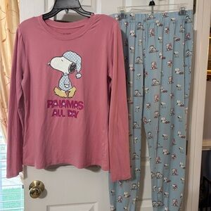 Munki Munki Peanuts Pj Set Size M Long Sleeve - Barely Used like new